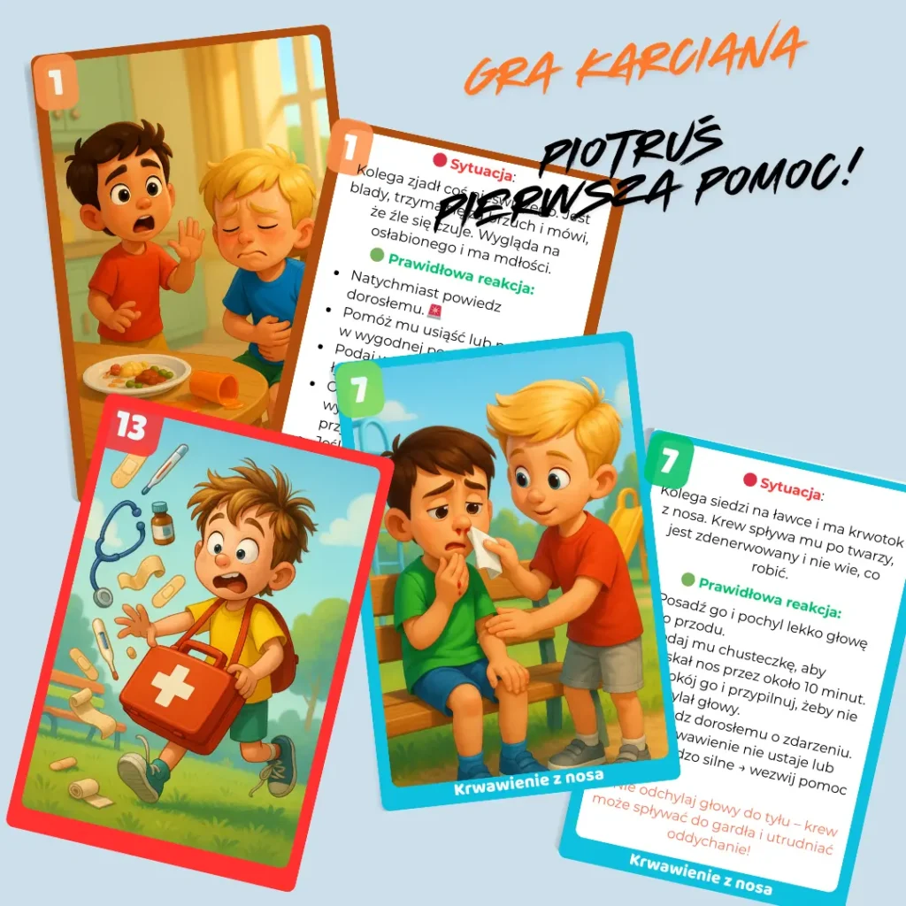 Gra edukacyjna Piotruś pierwsza pomoc